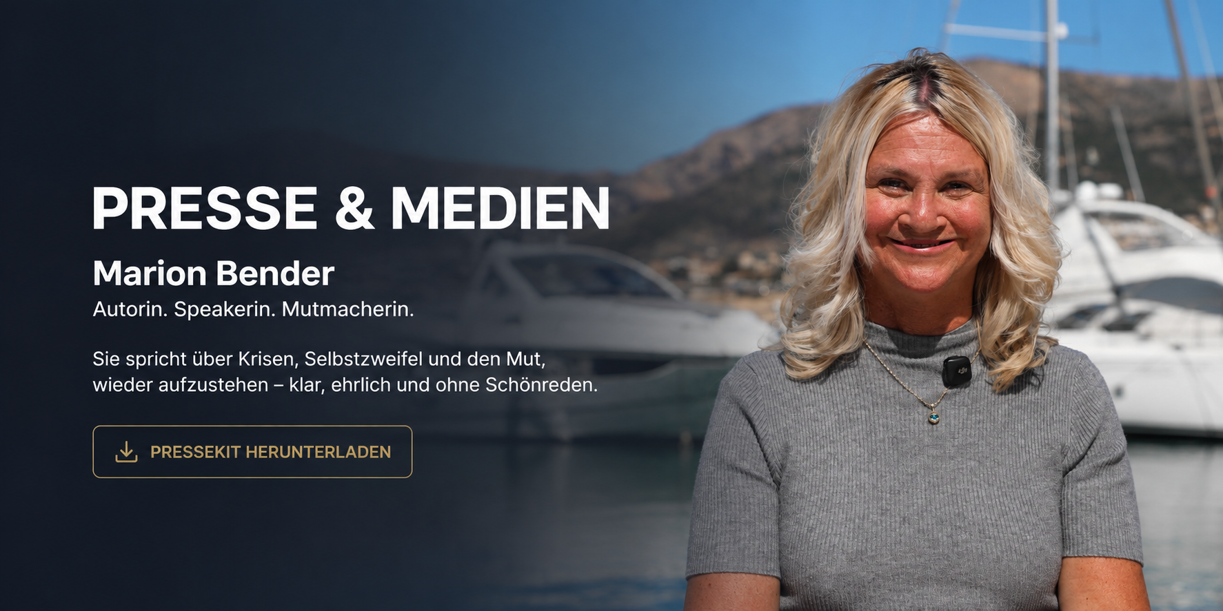 Presse & Medien – Marion Bender, Autorin, Speakerin und Mutmacherin